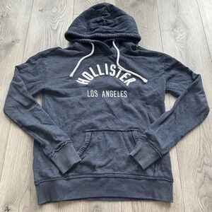 Hollister Long Sleeve Hoodie Size M Y2K Vintage Skater Casual Streetwear Preppy